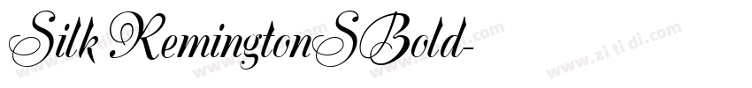 Silk RemingtonSBold字体转换